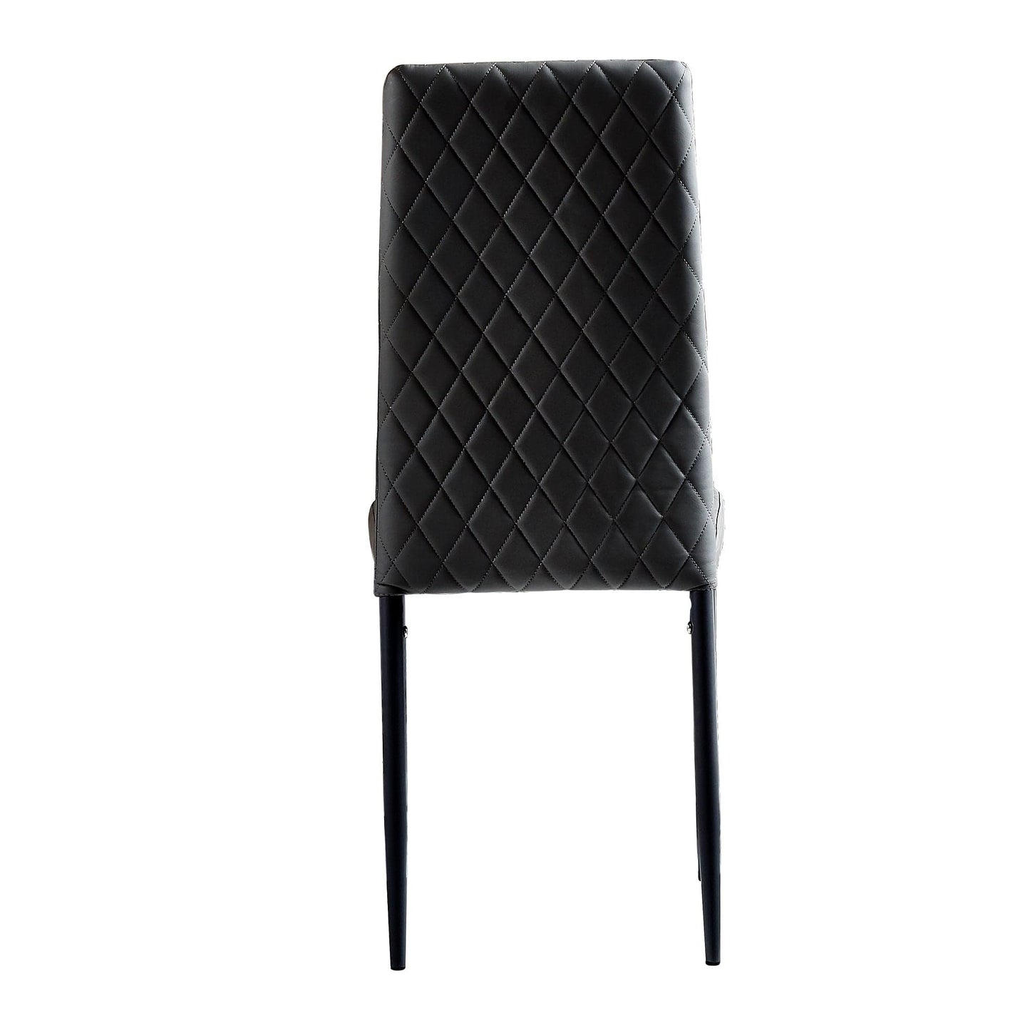 1st Choice Furniture Direct Dining Chair Set 1st Choice Black Modern Minimalist Fireproof Dining Chairs- Set of 6