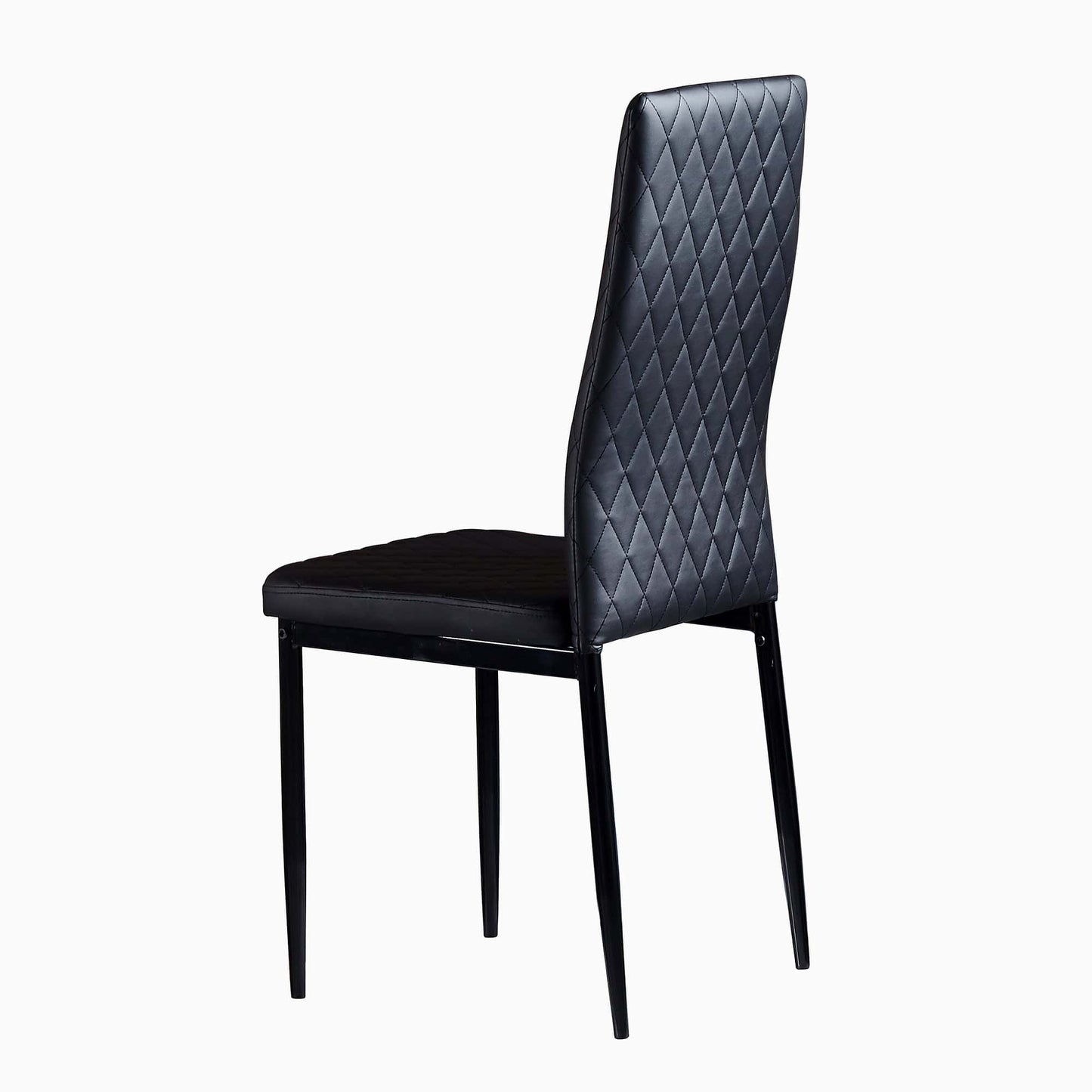 1st Choice Furniture Direct Dining Chair Set 1st Choice Black Modern Minimalist Fireproof Dining Chairs- Set of 6