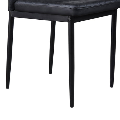 1st Choice Furniture Direct Dining Chair Set 1st Choice Black Modern Minimalist Fireproof Dining Chairs- Set of 6