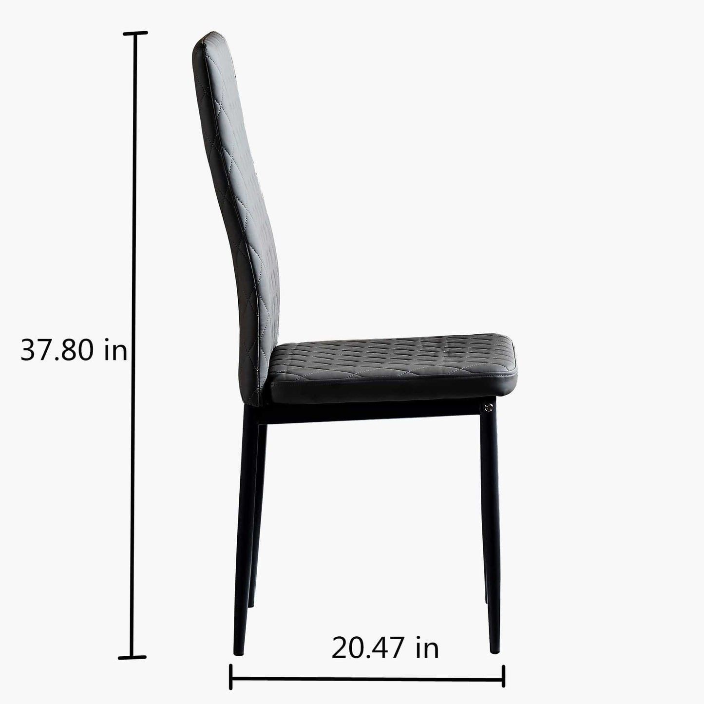 1st Choice Furniture Direct Dining Chair Set 1st Choice Black Modern Minimalist Fireproof Dining Chairs- Set of 6