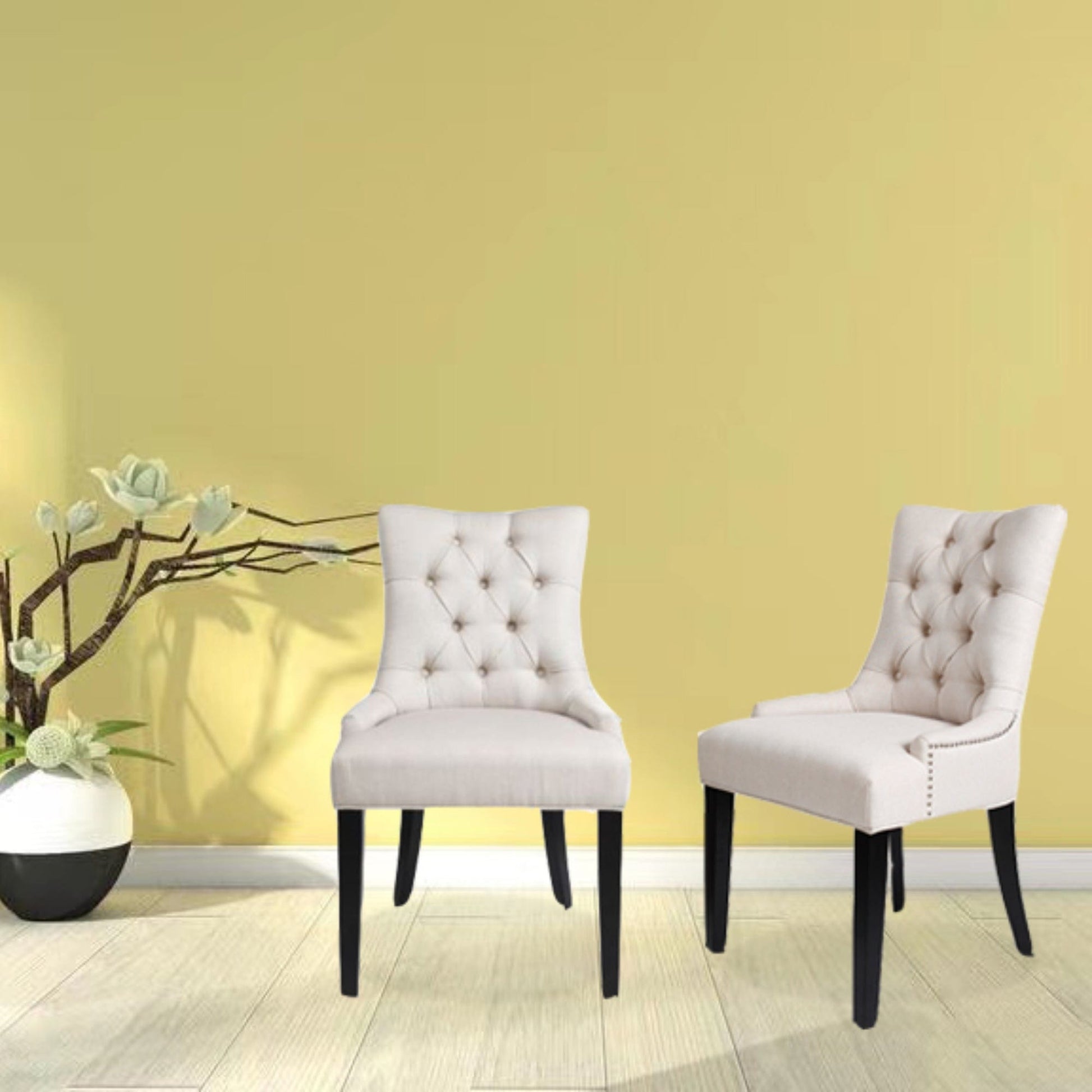 1st Choice Furniture Direct Dining Chairs 1st Choice Elegant Dining Chairs with Bronze Nailhead - Set of 2