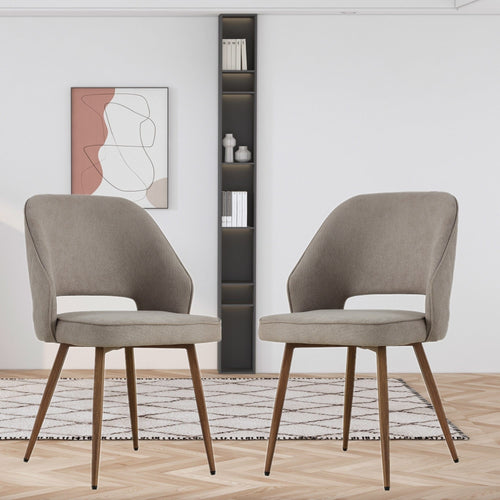 1st Choice Furniture Direct Dining Chairs 1st Choice Modern Accent Dining Chairs in Grey Finish (Set of 2)