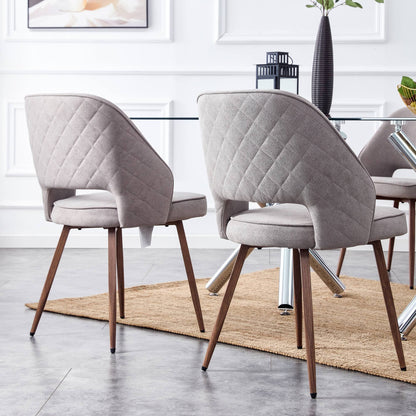 1st Choice Furniture Direct Dining Chairs 1st Choice Modern Accent Dining Chairs in Grey Finish (Set of 2)