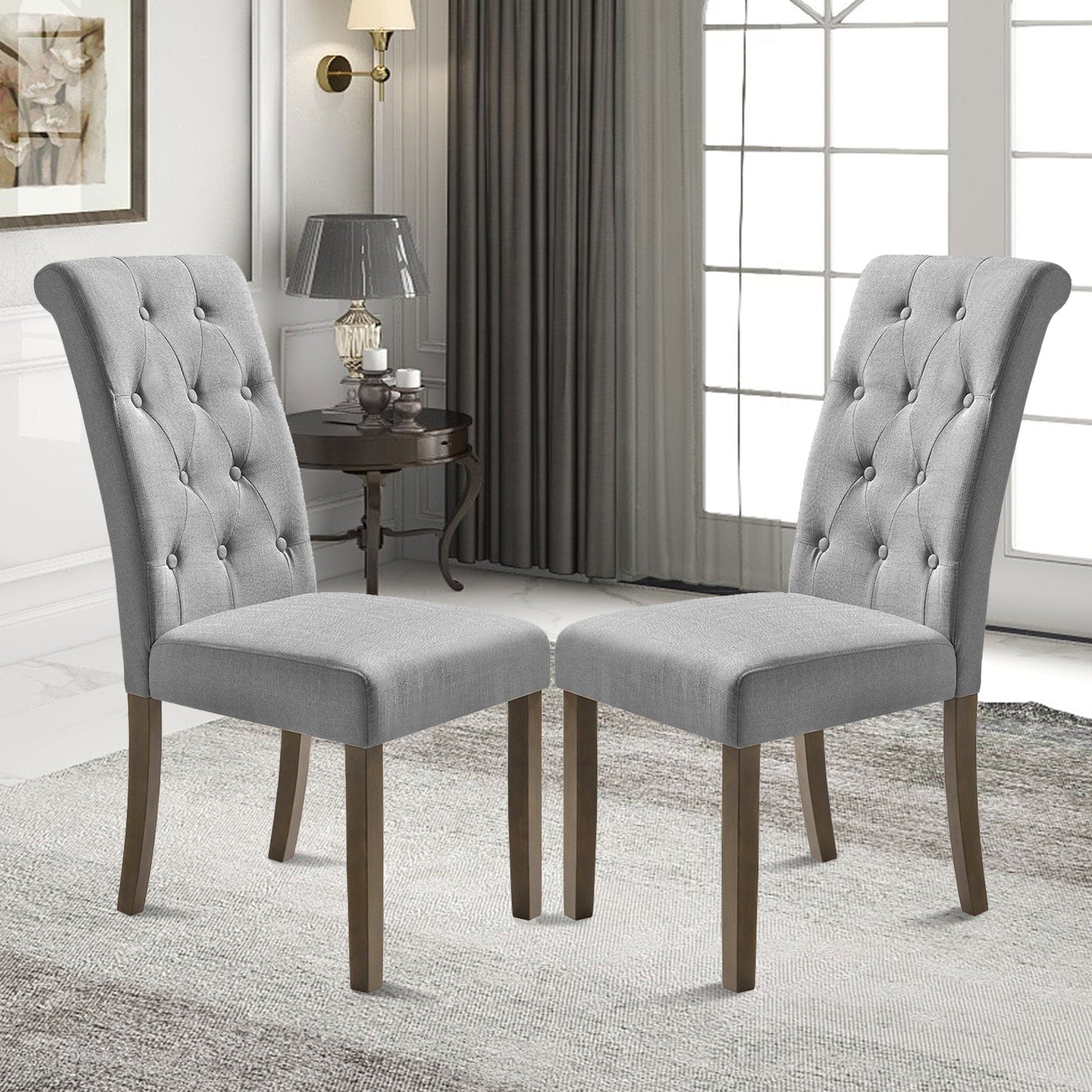 1st Choice Furniture Direct Dining Chairs 1st Choice Modern Aristocratic Tufted Dining Chair Room Set (Set of 2)