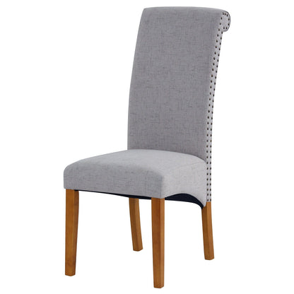 1st Choice Furniture Direct Dining Chairs 1st Choice Set of 2 Upholstered Dining Chairs w/ Wood Leg, Padded Seat