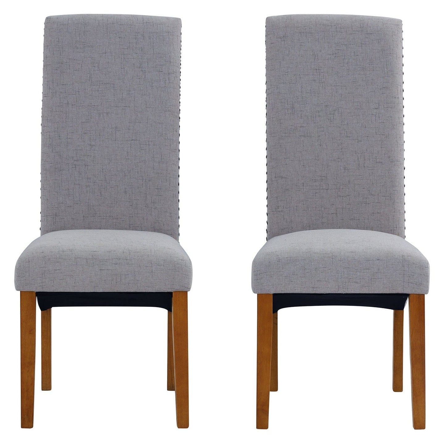 1st Choice Furniture Direct Dining Chairs 1st Choice Set of 2 Upholstered Dining Chairs w/ Wood Leg, Padded Seat