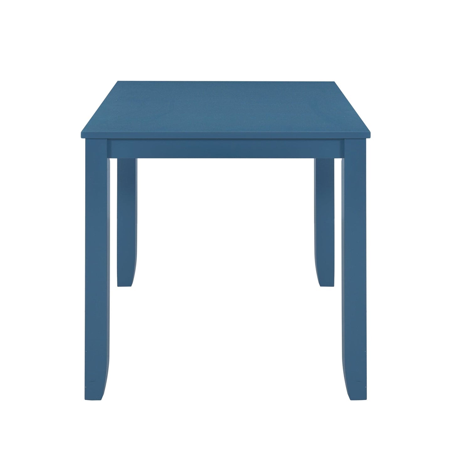 1st Choice Furniture Direct Dining Room Sets 1st Choice 5-Piece Minimalist Dining Table Set with X-Back Blue Chairs