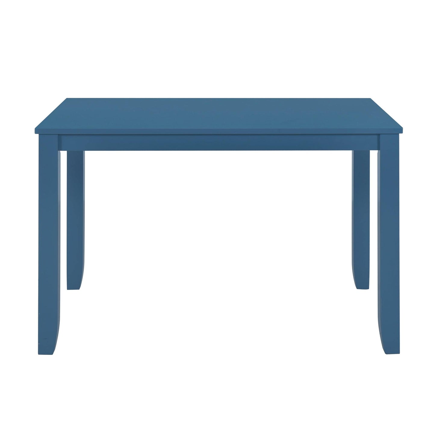 1st Choice Furniture Direct Dining Room Sets 1st Choice 5-Piece Minimalist Dining Table Set with X-Back Blue Chairs