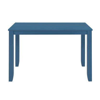1st Choice Furniture Direct Dining Room Sets 1st Choice 5-Piece Minimalist Dining Table Set with X-Back Blue Chairs