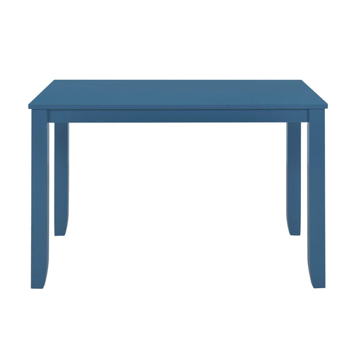 1st Choice Furniture Direct Dining Room Sets 1st Choice 5-Piece Minimalist Dining Table Set with X-Back Blue Chairs