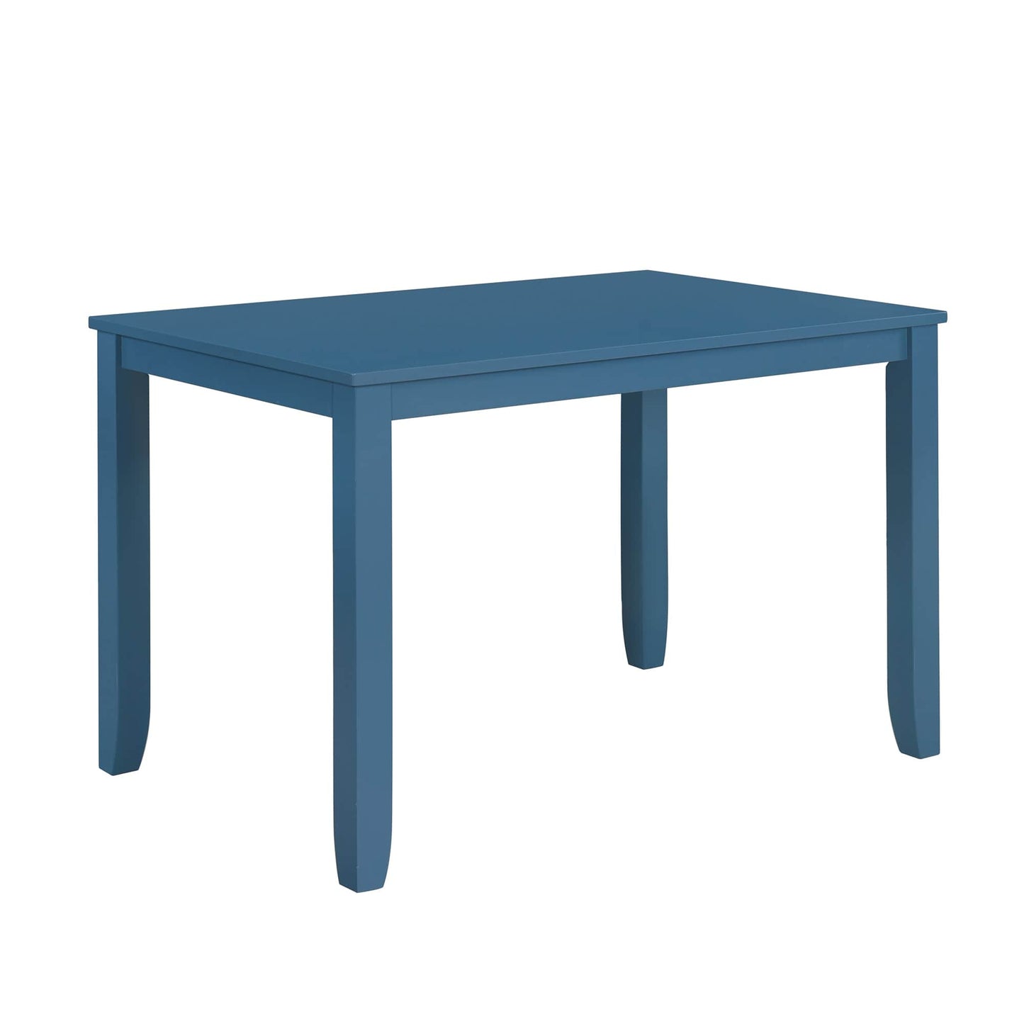 1st Choice Furniture Direct Dining Room Sets 1st Choice 5-Piece Minimalist Dining Table Set with X-Back Blue Chairs