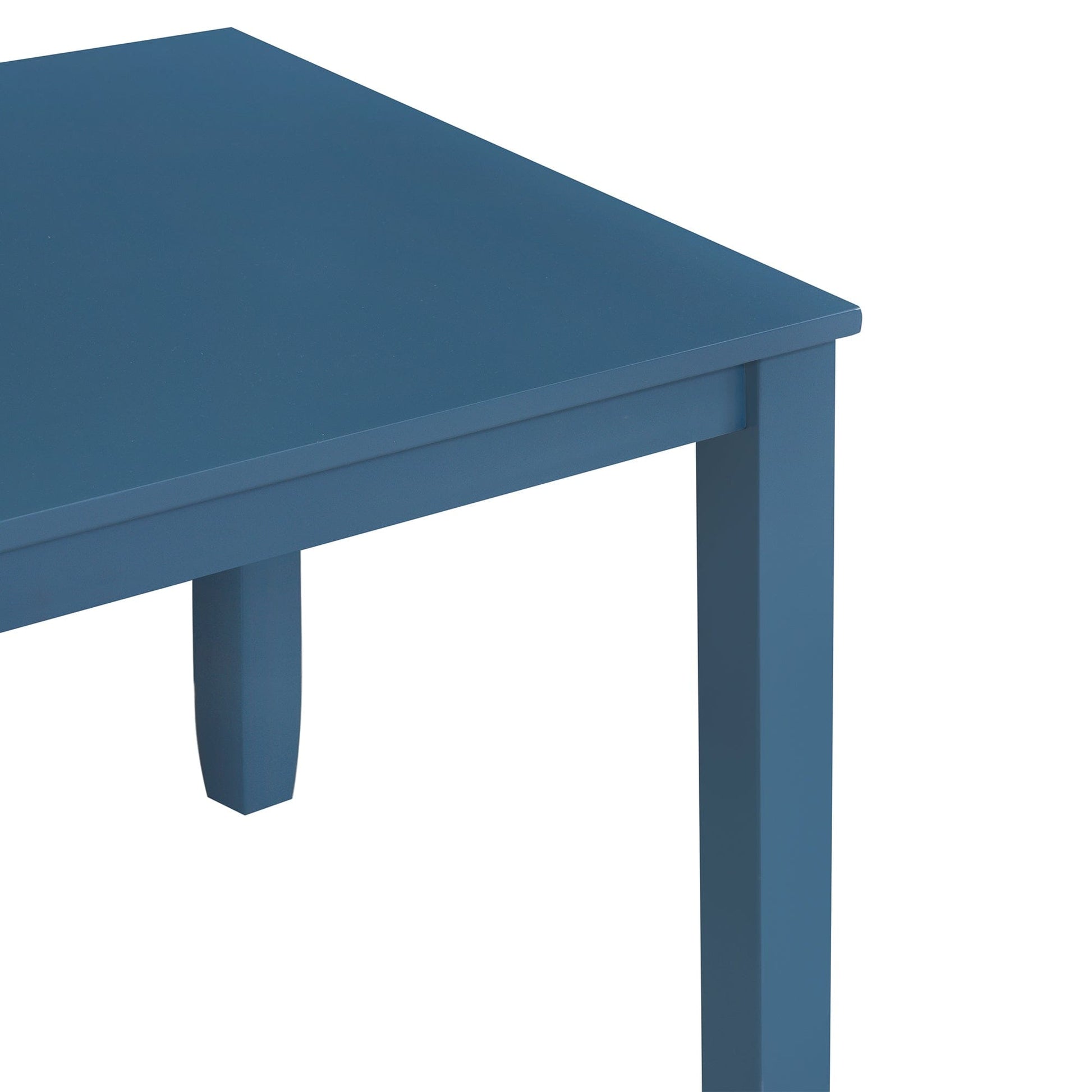 1st Choice Furniture Direct Dining Room Sets 1st Choice 5-Piece Minimalist Dining Table Set with X-Back Blue Chairs