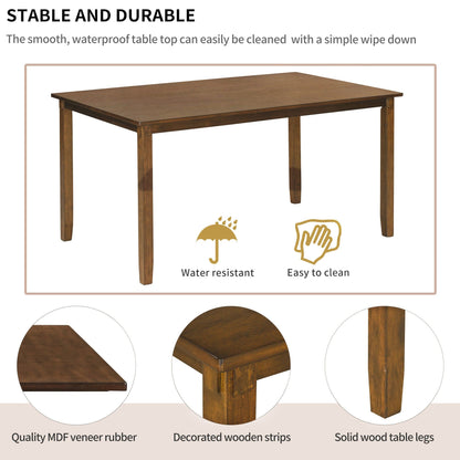 1st Choice Furniture Direct Dining Room Sets 1st Choice 6-Piece Natural Cherry Dining Set with Bench and 4 Chairs