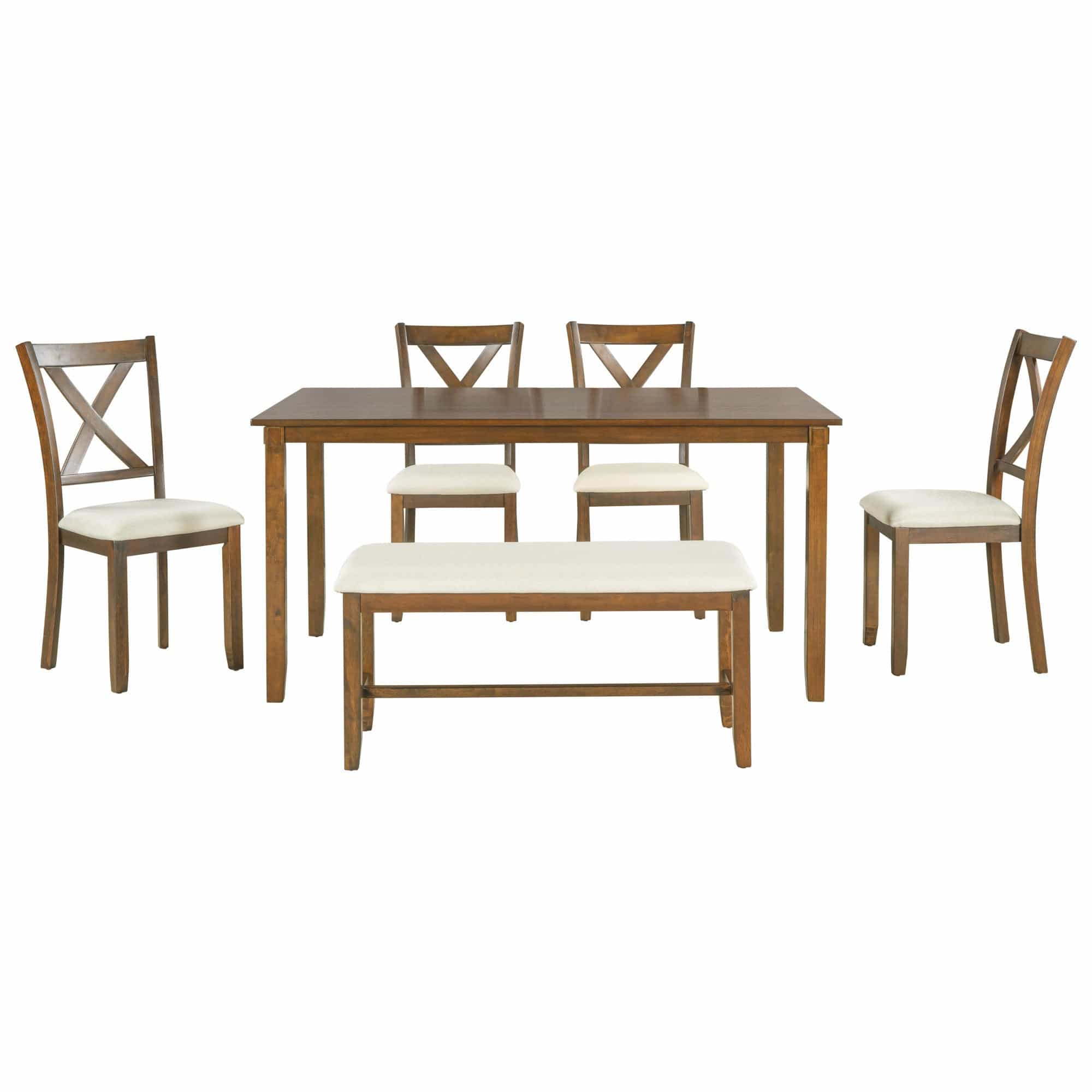 White 4 seater online dining set