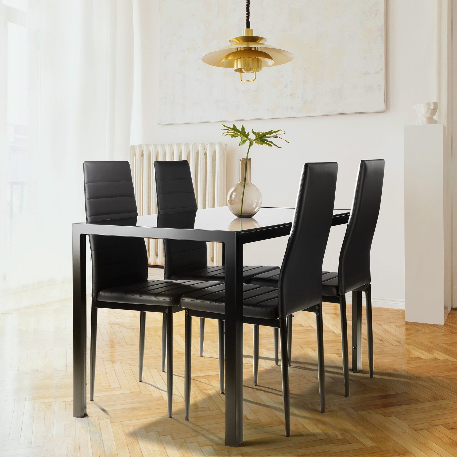 1st Choice Furniture Direct Dining Room Sets 1st Choice Contemporary Dining Room Set with Glass Table & Chairs