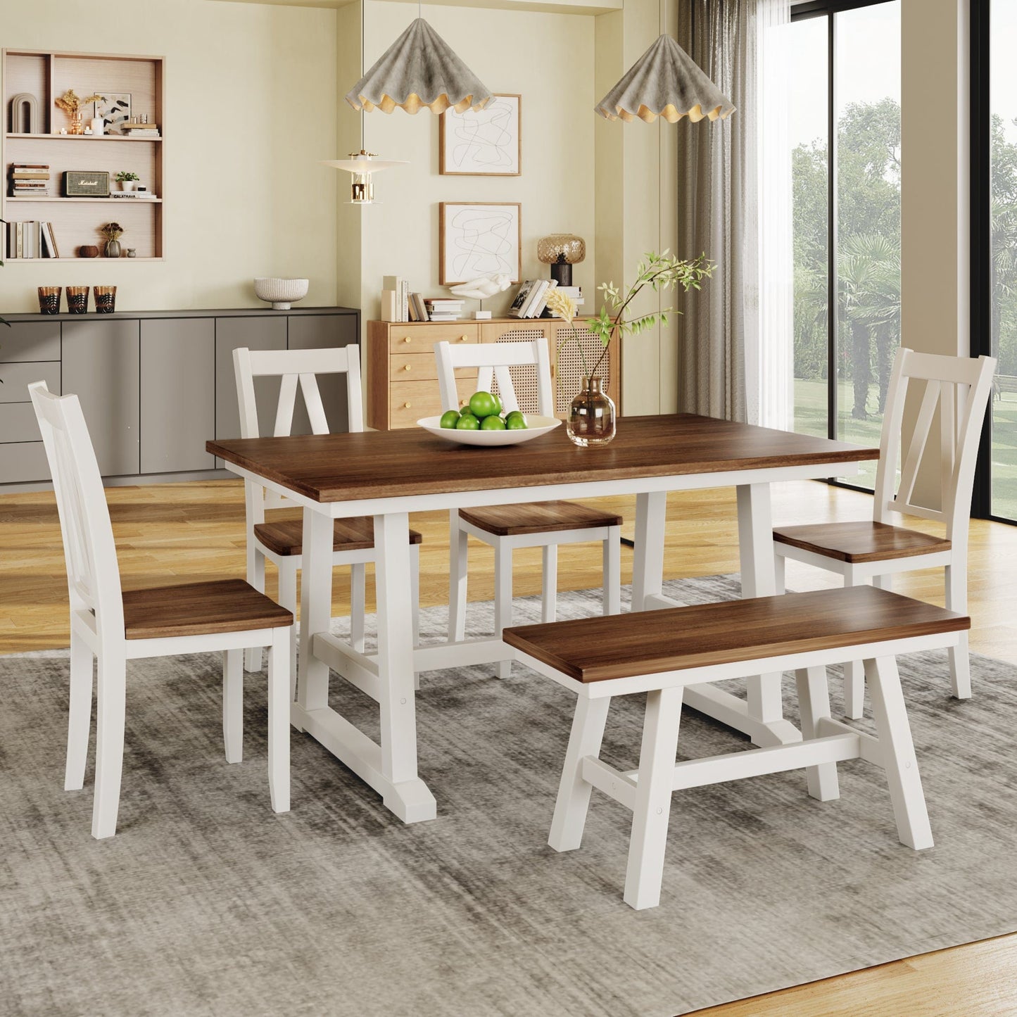 1st Choice Furniture Direct Dining Room Sets 1st Choice Rustic Wood Kitchen Table Set with Bench and Chairs