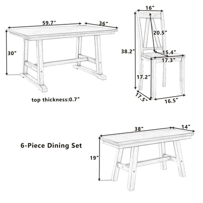 1st Choice Furniture Direct Dining Room Sets 1st Choice Rustic Wood Kitchen Table Set with Bench and Chairs