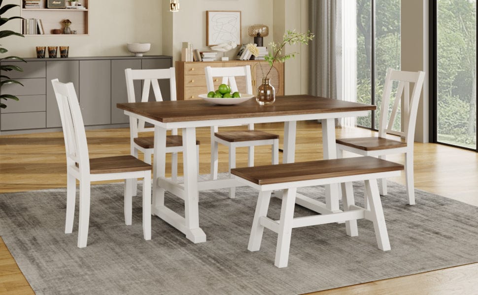 1st Choice Furniture Direct Dining Room Sets 1st Choice Rustic Wood Kitchen Table Set with Bench and Chairs