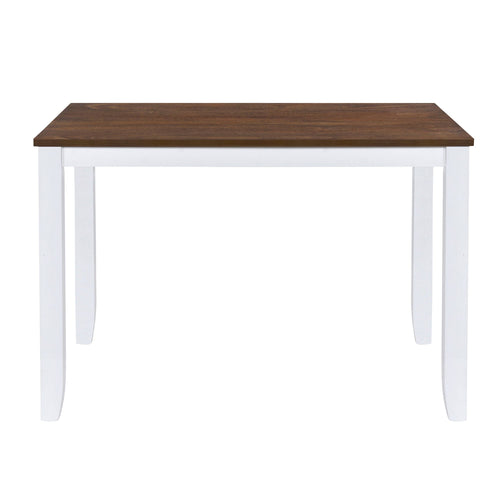1st Choice Furniture Direct Dining Set 1st Choice 5 Piece Rustic White Wood Dining Set with X-Back Chairs