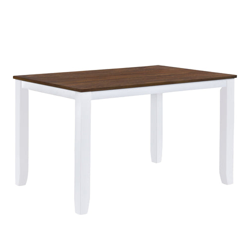 1st Choice Furniture Direct Dining Set 1st Choice 5 Piece Rustic White Wood Dining Set with X-Back Chairs