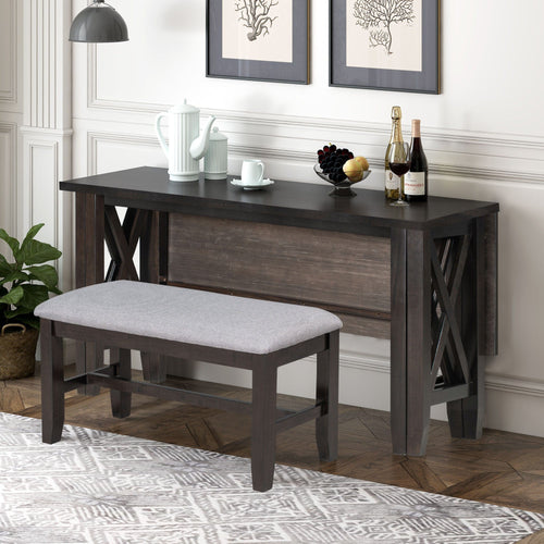 1st Choice Furniture Direct Dining Set 1st Choice 6 Piece Family Dining Room Set with Table, 4 Chairs, Bench