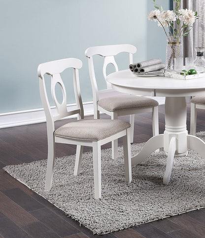 1st Choice Furniture Direct Dining Set 1st Choice Classic 5-Piece Dining Set - Elegant White Round Table & Chairs