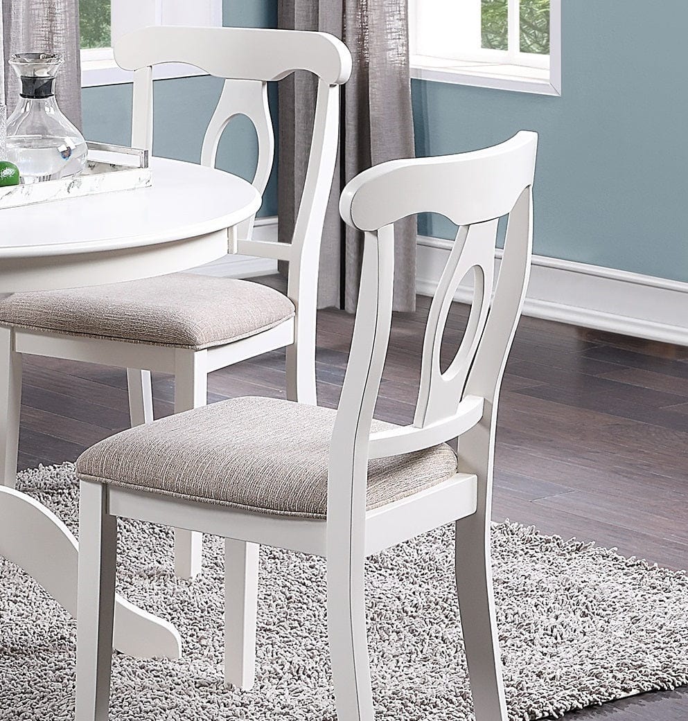 1st Choice Furniture Direct Dining Set 1st Choice Classic 5-Piece Dining Set - Elegant White Round Table & Chairs