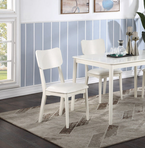 1st Choice Furniture Direct Dining Set 1st Choice Classic and Versatile Dining Set in White Finish (5-PC)