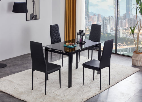 1st Choice Furniture Direct Dining Set 1st Choice Elegant 5-Piece Collection Dining Set with Table & Chairs