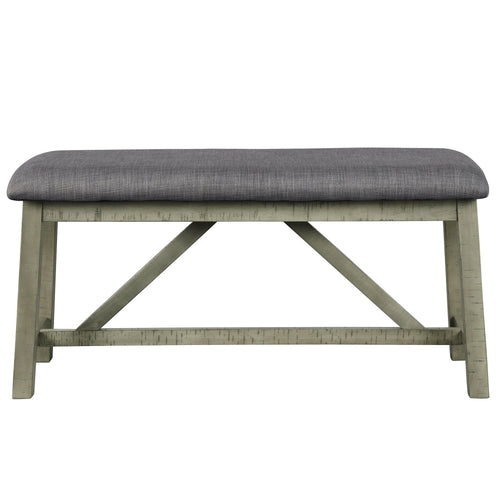 1st Choice Furniture Direct Dining Set 1st Choice Rustic Gray 6-Piece Dining Set with Table, Bench, 4 Chairs