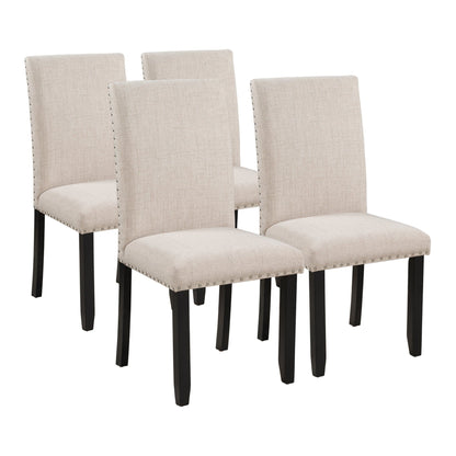 1st Choice Furniture Direct Dining Set 1st Choice Sleek 5-Piece Dining Set with Marble Table, 4 Cushion Chair