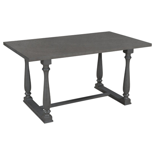 1st Choice Furniture Direct Dining Sets 1st Choice Gray 6-Piece Dining Set with Table & Foam-covered Backs