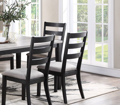 1st Choice Furniture Direct Dining Sets 1st Choice Natural Wooden 7pc Cushion Dining Set with Back Side Chairs