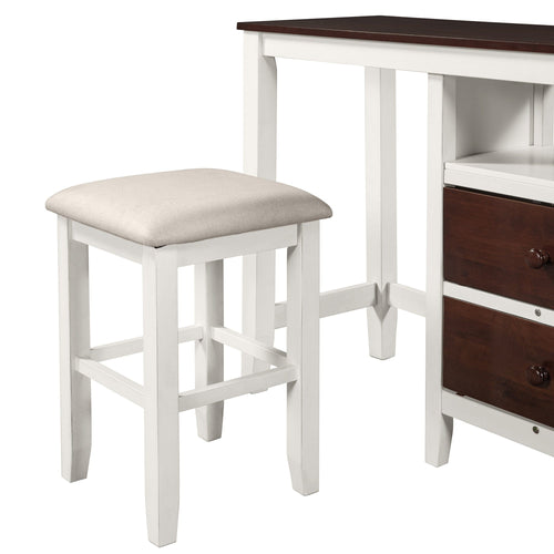 1st Choice Furniture Direct Dining Sets 1st Choice Rustic Farmhouse 3-Piece Counter Height Dining Set