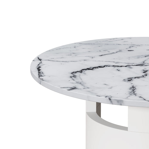 1st Choice Furniture Direct Dining Table 1st Choice Modern Round Dining Table with Printed Marble Top