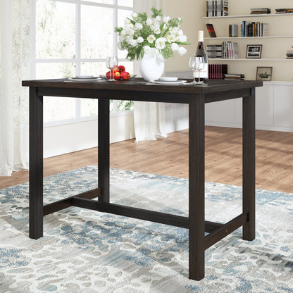 1st Choice Furniture Direct Dining Table 1st Choice Rustic Counter Height Dining Table in Espresso Finish