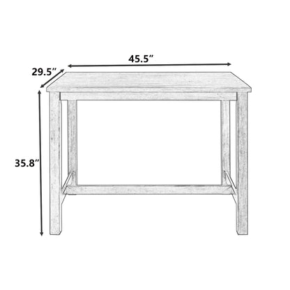 1st Choice Furniture Direct Dining Table 1st Choice Rustic Counter Height Dining Table in Espresso Finish