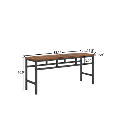 1st Choice Furniture Direct Dining Table Set 1st Choice Industrial Style 3PC Dining Set in Rustic Brown Finish