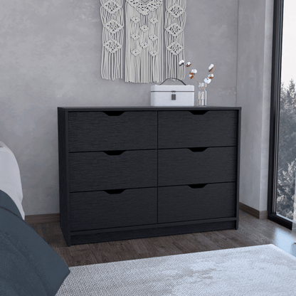 1st Choice Furniture Direct Drawers 1st Choice Stylish Black Basilea Dresser w/ 4 Drawers and 2 Cabinets