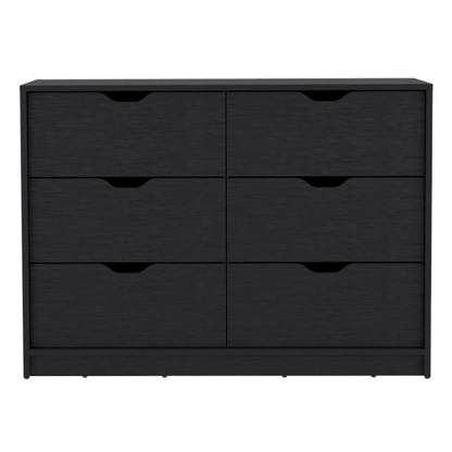 1st Choice Furniture Direct Drawers 1st Choice Stylish Black Basilea Dresser w/ 4 Drawers and 2 Cabinets