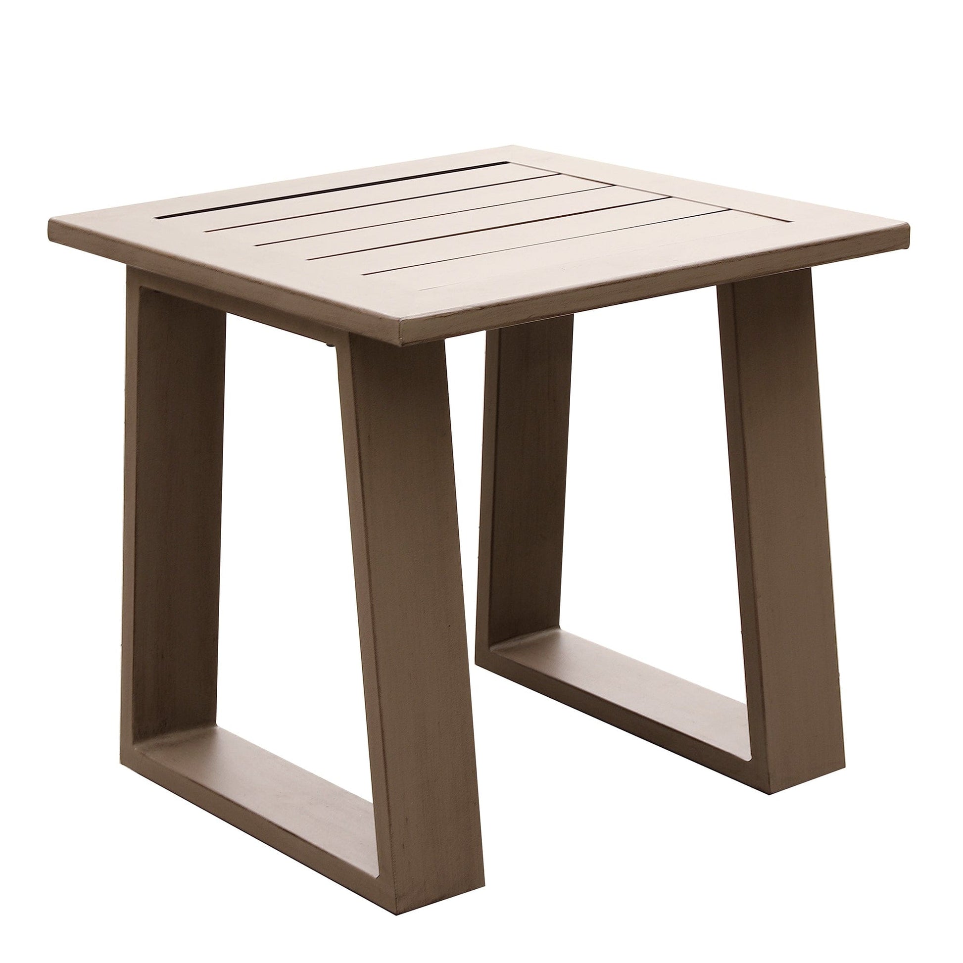 1st Choice Furniture Direct End Table 1st Choice Durable Modern Alassio's Wood Grained Aluminum End Table