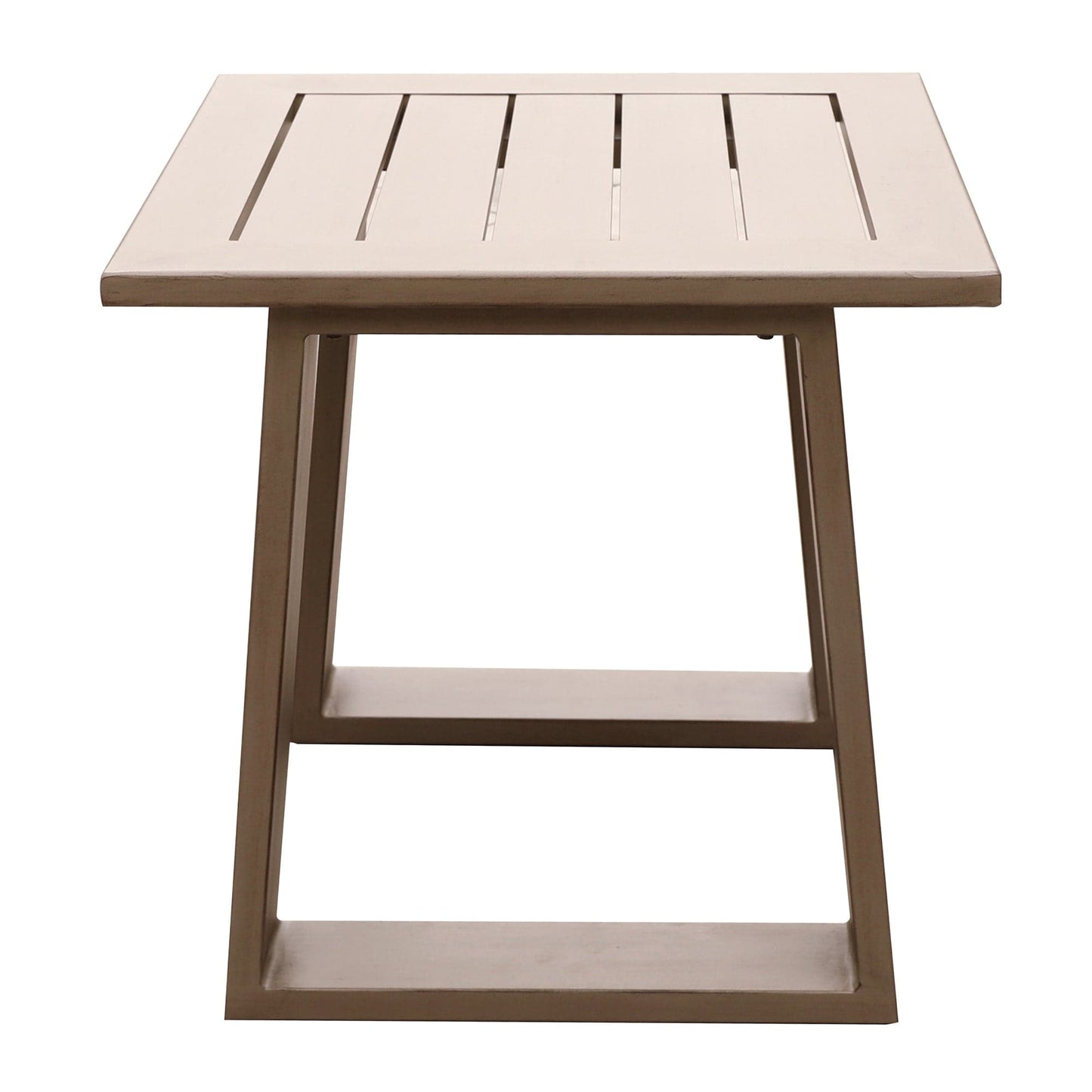 1st Choice Furniture Direct End Table 1st Choice Durable Modern Alassio's Wood Grained Aluminum End Table