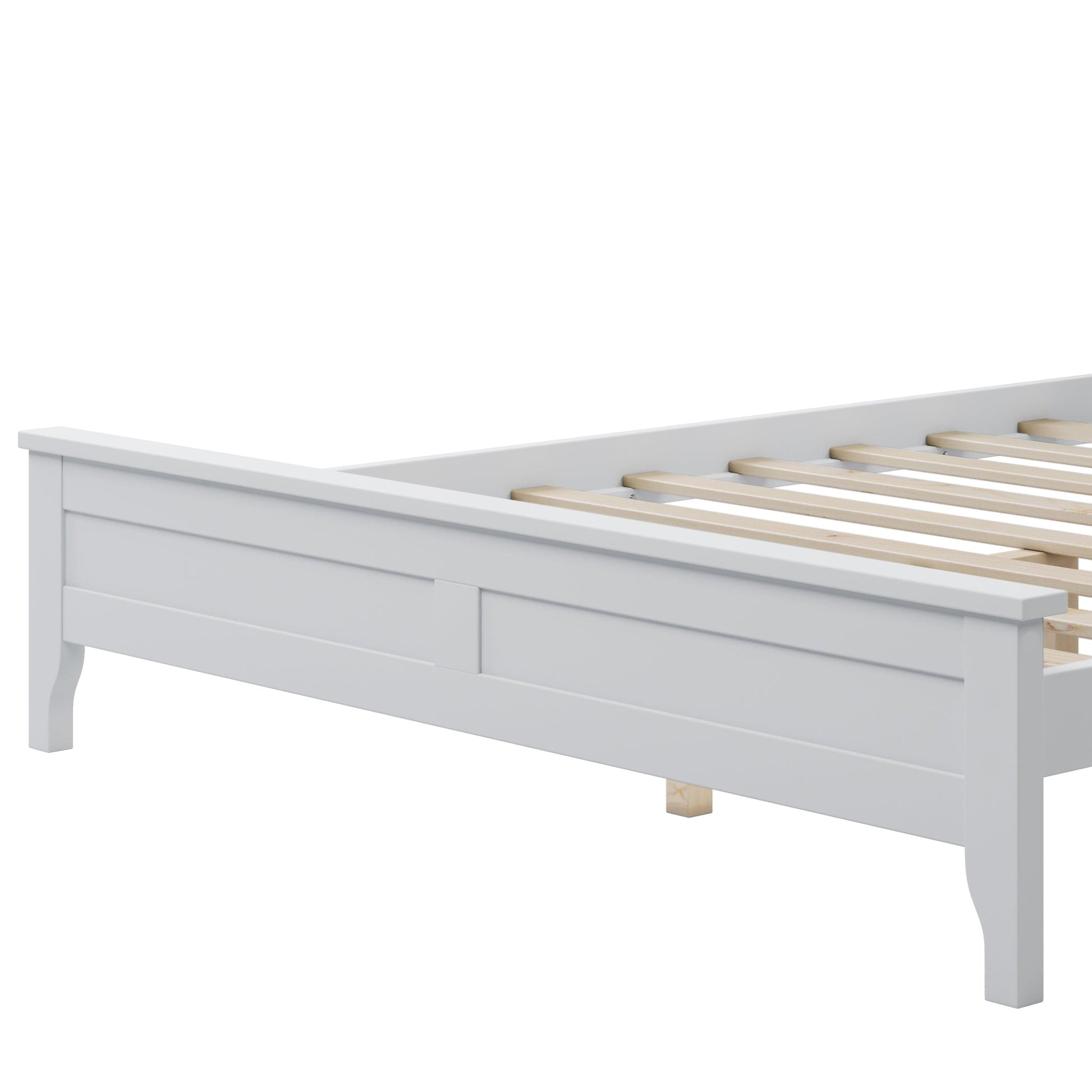 1st Choice Furniture Direct Full Bed 1st Choice Modern White Solid Wood Full Platform Bed