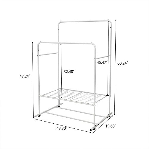 1st Choice Furniture Direct Hanger Rack 1st Choice Multi-tiered Clothing Organizer with Double Rods