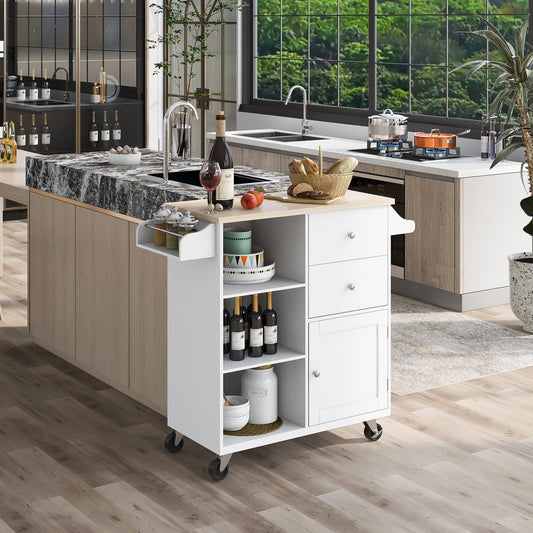 1st Choice Furniture Direct Kitchen Cart 1st Choice 4 Wheels Dining Room Kitchen Cart with Drawers & Shelves