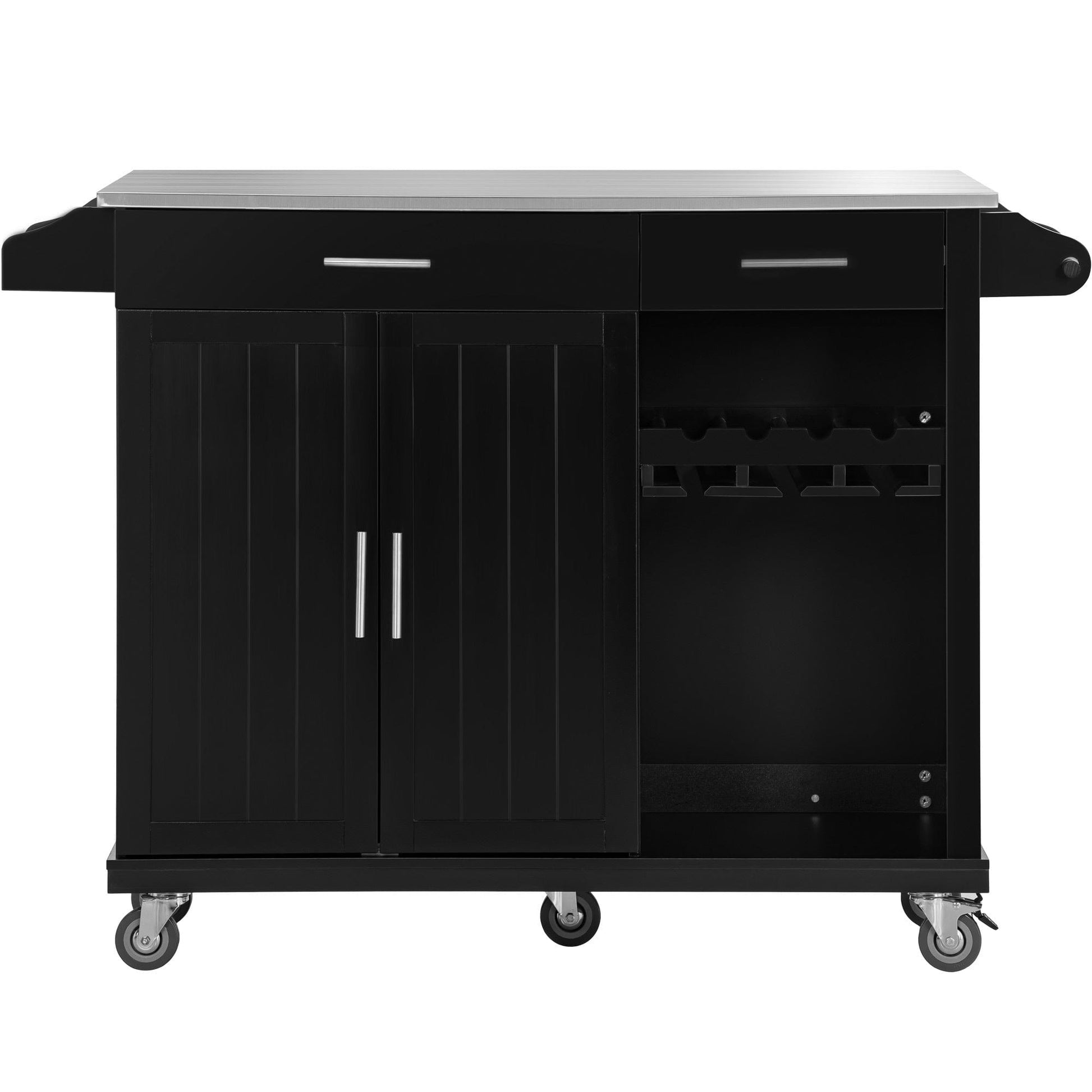 1st Choice Furniture Direct Kitchen Cart 1st Choice Stylish Functional Kitchen Cart with Wine Rack & Spice Rack