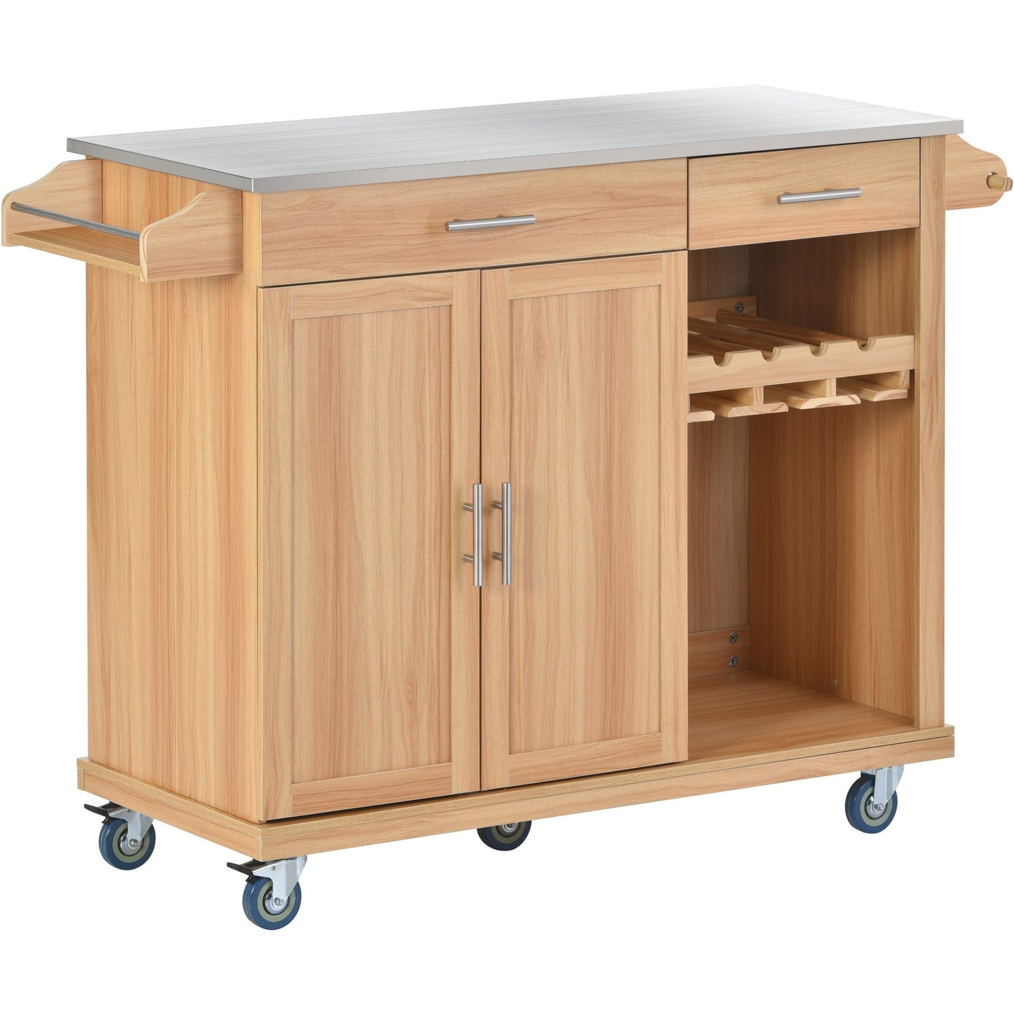 1st Choice Furniture Direct Kitchen Cart 1st Choice Stylish Kitchen Cart Storage on Wheels & Stainless Steel Top