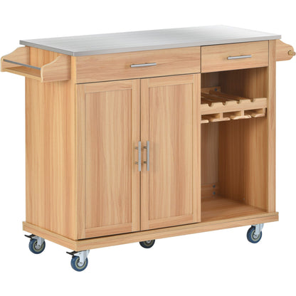 1st Choice Furniture Direct Kitchen Cart 1st Choice Stylish Kitchen Cart Storage on Wheels & Stainless Steel Top