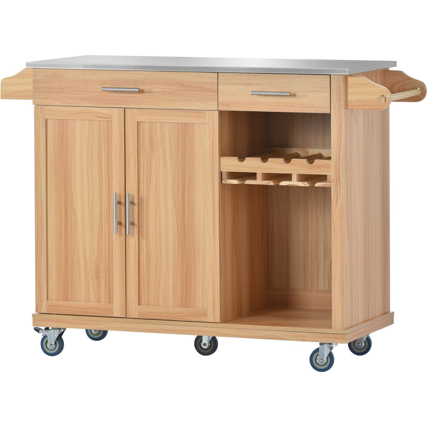 1st Choice Furniture Direct Kitchen Cart 1st Choice Stylish Kitchen Cart Storage on Wheels & Stainless Steel Top