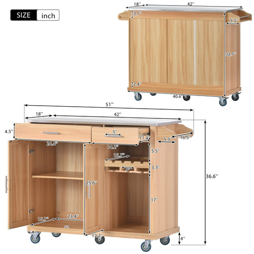 1st Choice Furniture Direct Kitchen Cart 1st Choice Stylish Kitchen Cart Storage on Wheels & Stainless Steel Top
